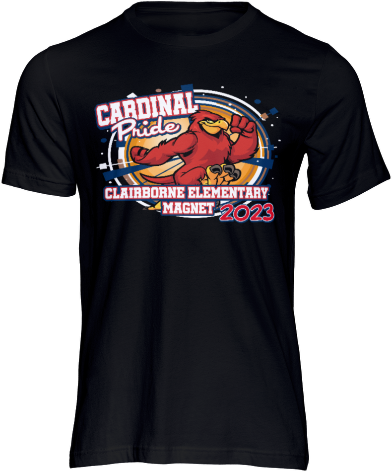 23-24 Claiborne Cardinals Spirit T-shirts (short sleeve)