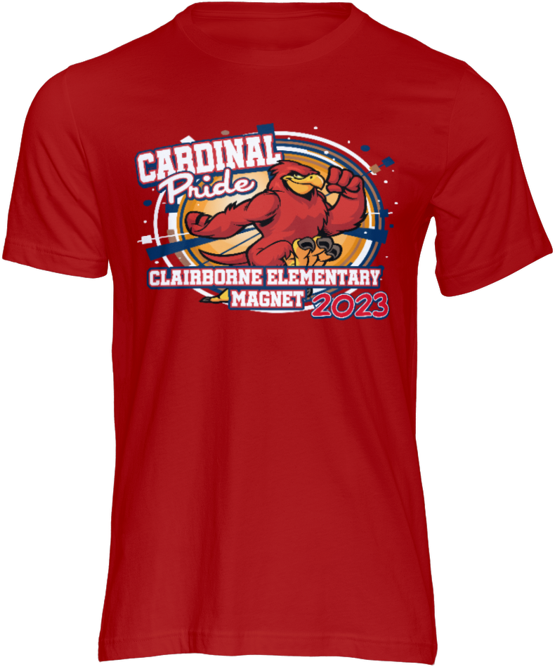 23-24 Claiborne Cardinals Spirit T-shirts (short sleeve)