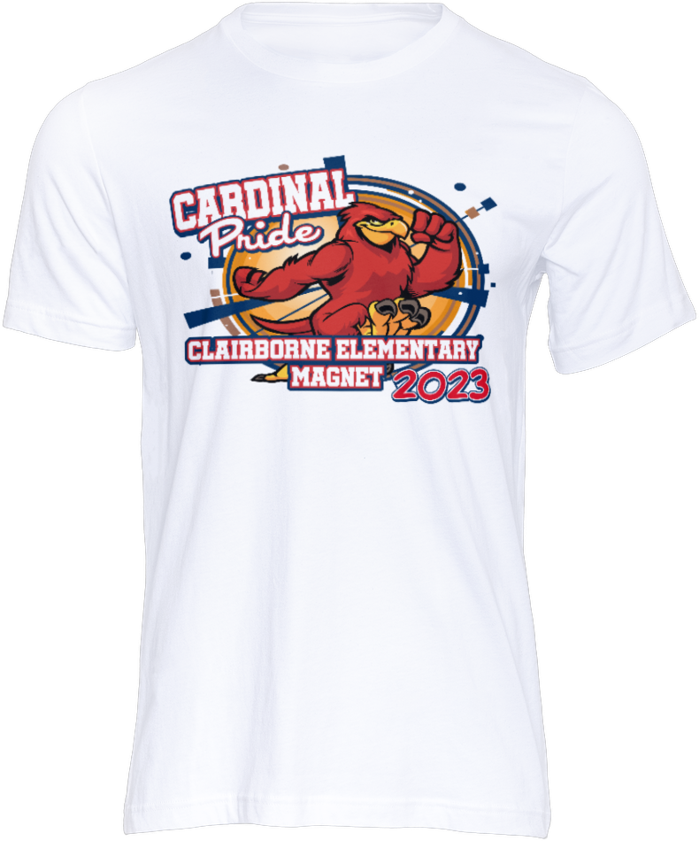 23-24 Claiborne Cardinals Spirit T-shirts (short sleeve)