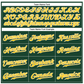 EMBROIDERED Customized Baseball Jersey-Green, Gold & White