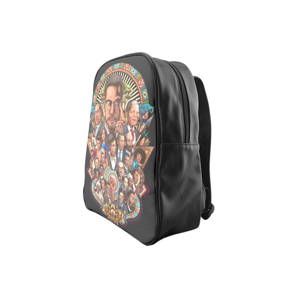 Black Activist School Backpack/Large