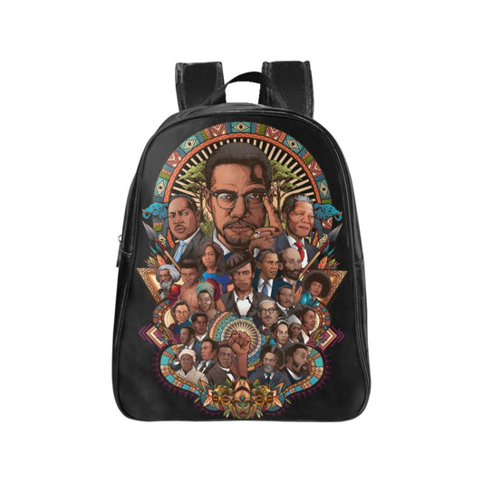 Black Activist School Backpack/Large