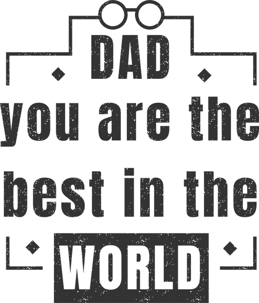 8. Dad Best in the World-Black