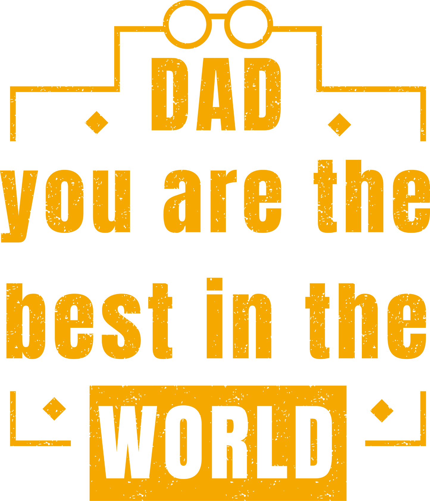 8. Dad Best in the World-Gold