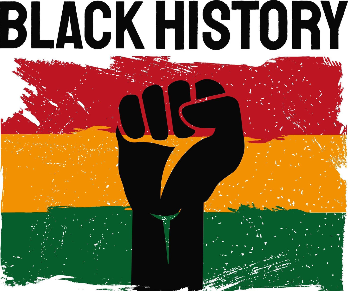 Black History Month Flag/Fist T-Shirts