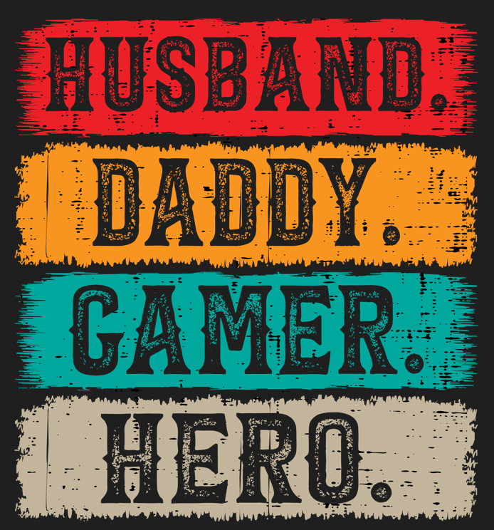 14. Husband Daddy Gamer Hero