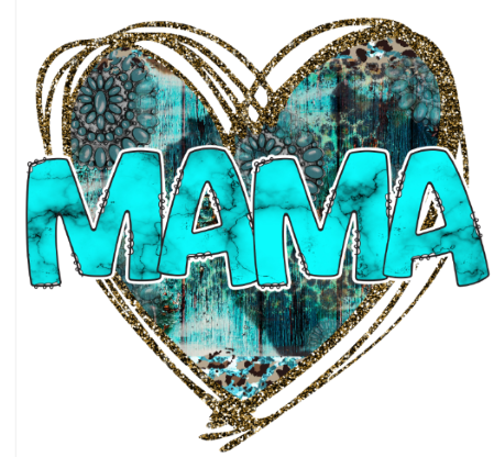 26. Western Turquoise Gem Stone Mama