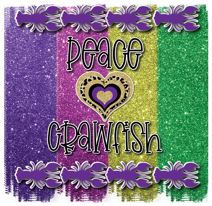 Peace Love Crawfish Unisex T-shirts