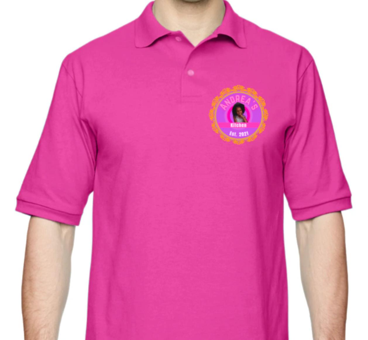 Andrea's Kitchen unisex polo shirt