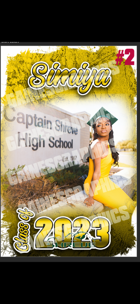 Graduation Shirt Shreve-Yellow